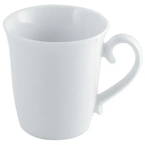 6 Mugs - 31 cl - Porcelaine blanche