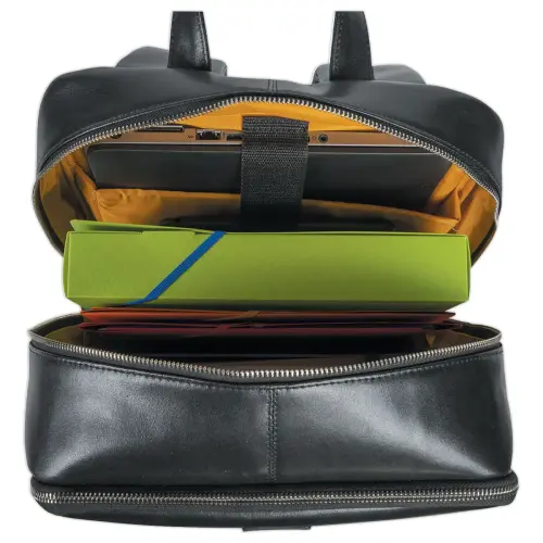 Sac à dos pour ordinateur 15.6" Exactive en cuir noir