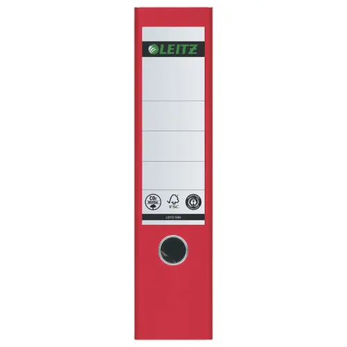 Classeurs à levier carton marbré - Dos 8 cm - rouge - LEITZ