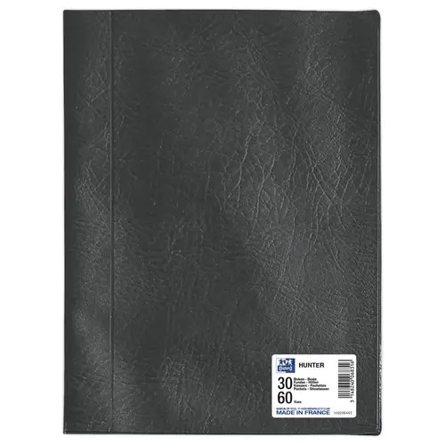Protège-documents - Hunter - 30 pochettes - noir - OXFORD
