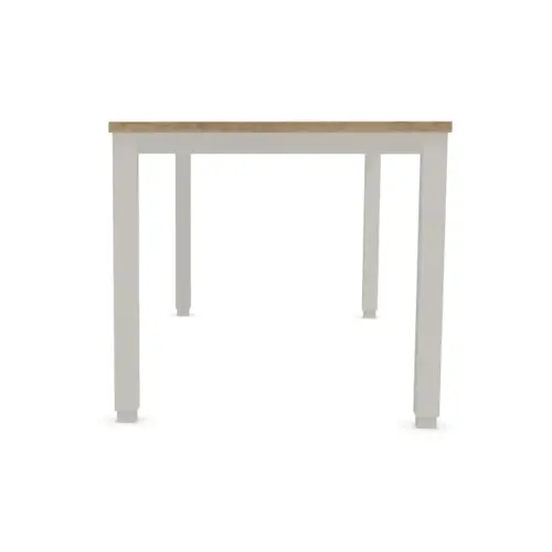 Bureau 180 x 80 chêne veiné - pieds aluminium