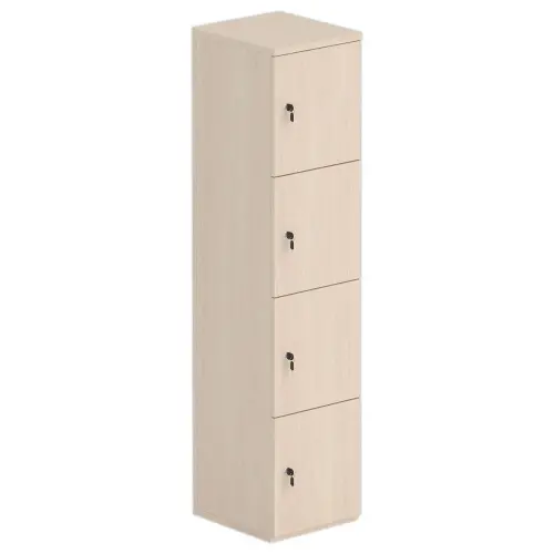 Tour 4 cases LOK 40x175 sans fente et clés, acacia clair