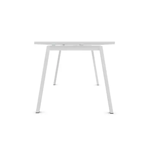 Bureau rectangulaire 180x80 Blanc / pi&eacute;t. Blanc BANGKOK 