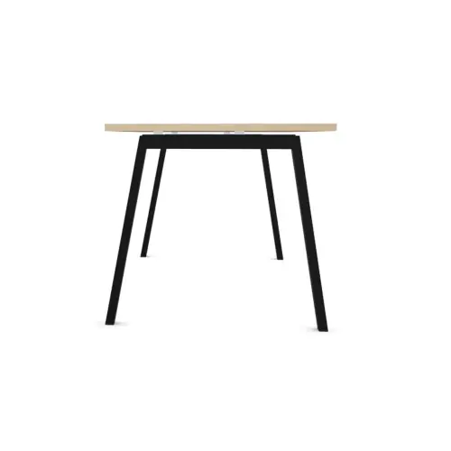 Bureau rectangulaire 180x80 Acacia Clair / piét. Anthracite BANGKOK