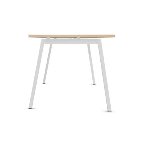 Bureau rectangulaire 180x80 Acacia Clair / piét. blanc BANGKOK