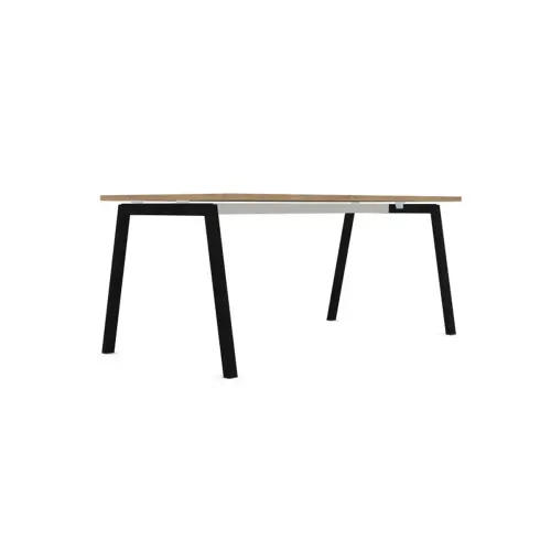 Bureau rectangulaire 180x80 Ch&ecirc;ne vein&eacute;/ pi&eacute;t. Anthracite BANGKOK 