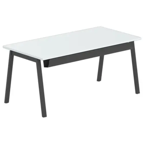 Bureau rectangulaire 160x80 Gris / pi&eacute;t. Anthracite BANGKOK 