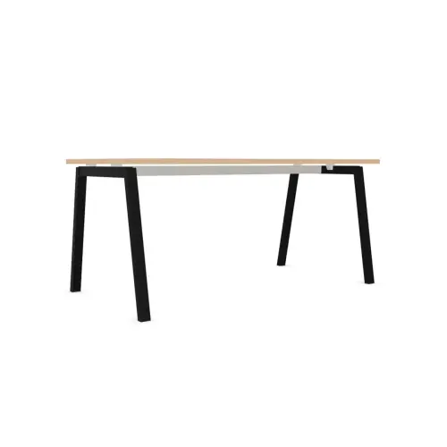 Bureau rectangulaire 160x80 Hêtre / piét. Anthracite BANGKOK