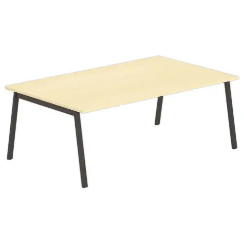 Table rectangulaire 200x120 Hêtre / Piét.Anthracite