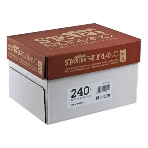 125 Feuilles de papier dessin blanc formatA4 - 240 g