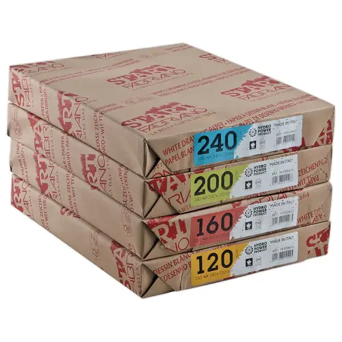 250 Feuilles de papier dessin blanc format24 X 32 cm - 120 g 