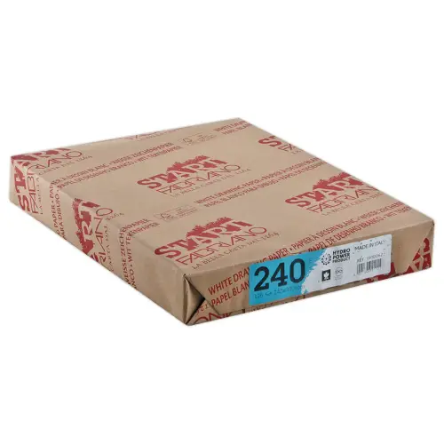125 Feuilles de papier dessin blanc format 24 X 32 cm - 240 g