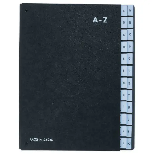 Trieur alphab&eacute;tique Pagna - 24 compartiments - noir - DURABLE 
