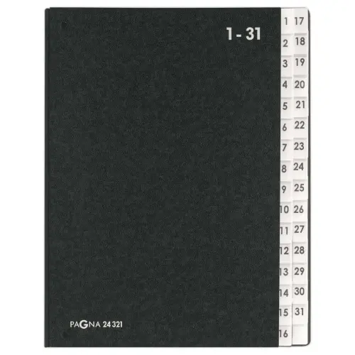 Trieur touches num&eacute;riques DURABLE Pagna - 32 compartiments - A4-  noir 
