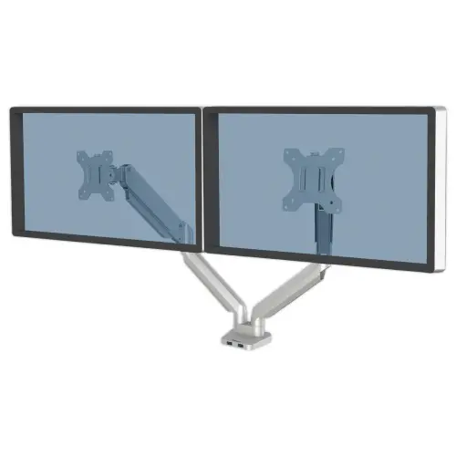 Bras porte-écrans double Platinum Series - Argent - FELLOWES