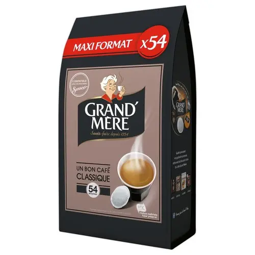 54 Dosettes souples de café - Compatibles Senseo - Grand'Mère