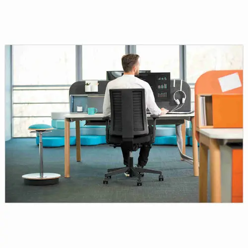 Si&egrave;ge Navigo tissu m&eacute;canisme synchroned&eacute;cal&eacute; noir coque noire-mont&eacute; 