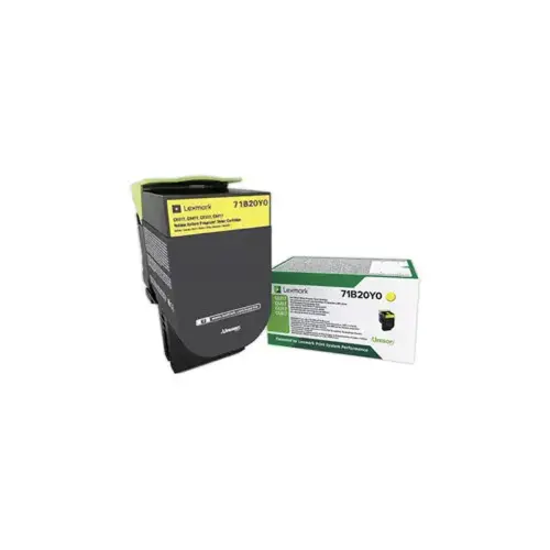 Toner LEXMARK 71B20Y0 Jaune