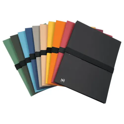 10 Chemises sangle extensible velcro - papier toilé - OXFORD