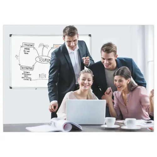 Tableau blanc émaillé uni - 90 x 180 cm - Bi-Office