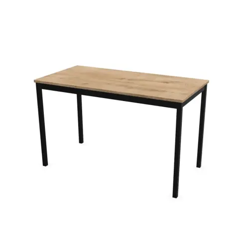 Table modulaire rectangulaire 120 x 60chêne veiné / noir