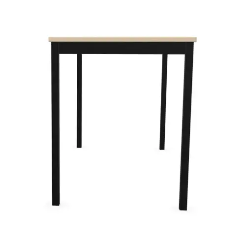 Table modulaire rectangulaire 120 x 60 acacia / noir