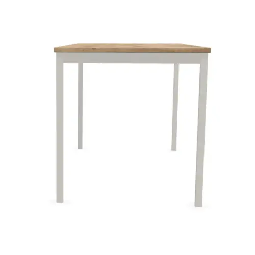 Table modulaire rectangulaire 140 x 70chêne veiné / alu