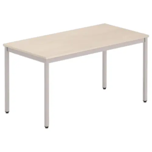 Table modulaire rectangulaire 140 x 70acacia / alu 