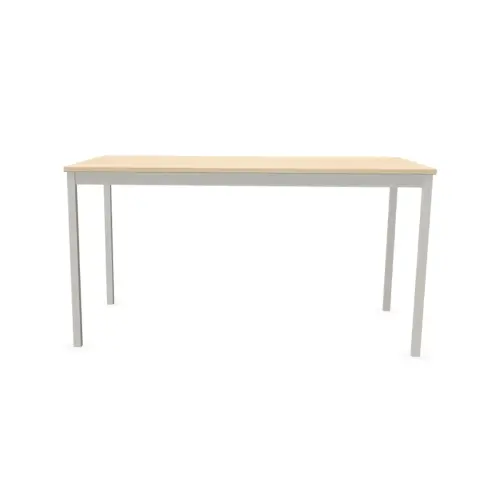 Table modulaire rectangulaire 140 x 70acacia / alu 