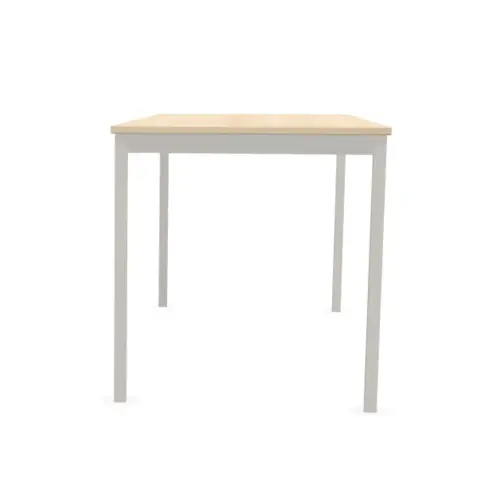 Table modulaire rectangulaire 140 x 70acacia / alu 