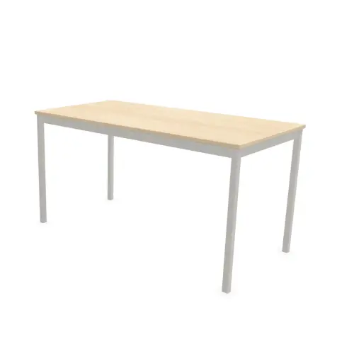 Table modulaire rectangulaire 140 x 70acacia / alu 