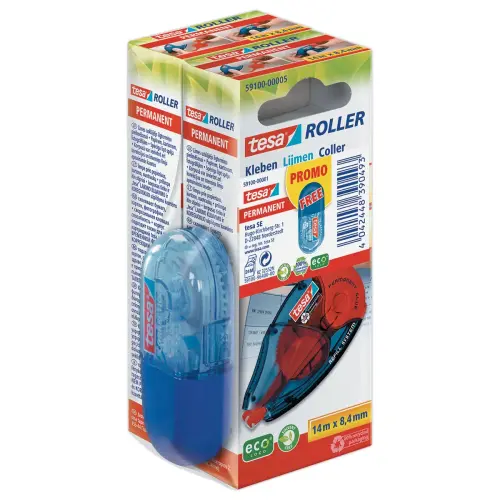 Roller rechargeable colle permanente 8,4 mm EcoLogo