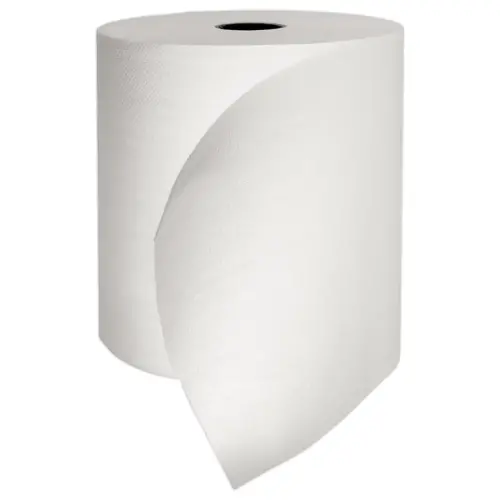 6 Rouleaux d'essuie-mains blanc - Diam&egrave;tre 19 cm 