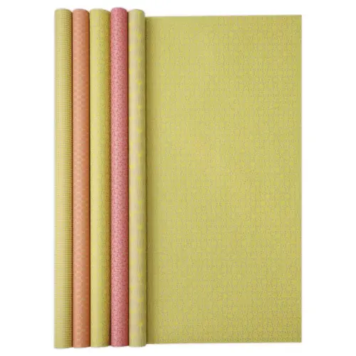 30 Rouleaux de papier cadeau assortis 2 mx 70 cm 