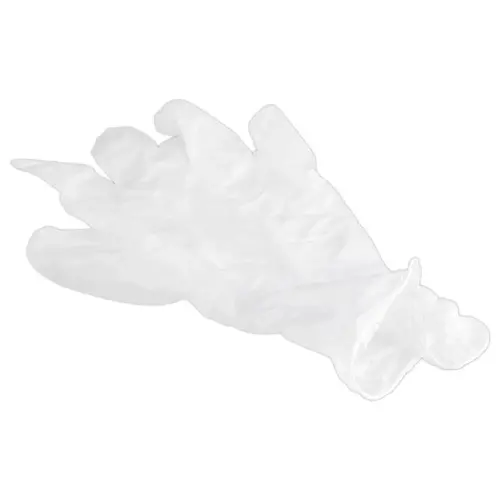 100 Gants en vinyle non poudrés - Taille S - Tâches ponctuelles