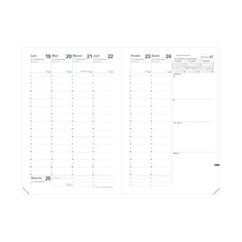 Agenda semainier Catalina - 16x24cm - Décembre à décembre - QUO VADIS
