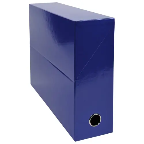 Bo&icirc;te classement IDERAMA - A4 - dos 9 cm  - bleu fonc&eacute; - EXACOMPTA 