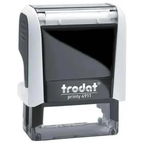 Timbre personnalisable Printy 4911 - Boitier blanc - Encre noire - 38 x 14 mm - 4 lignes max. 
