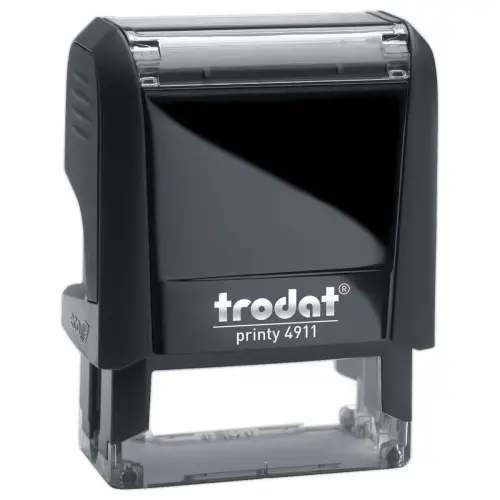 Timbre personnalisable 4911 - Noir - 38x 14 mm - 4 lignes max - TRODAT 