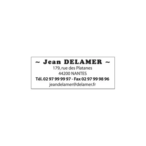 Timbre personnalisable Printy 4913 - Boitier blanc - Encre noire - 6 lignes max - TRODAT