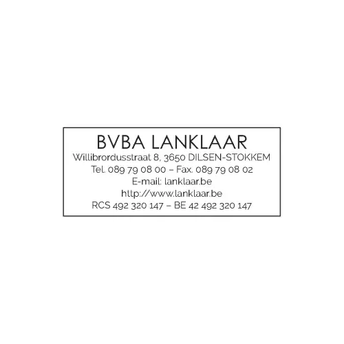 Timbre personnalisable Printy 4914 - Boitier blanc - Encre noire - 64 x 26 mm - 6 lignes max. 