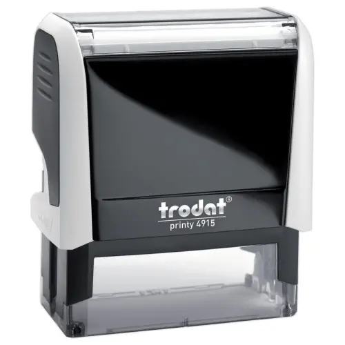 Timbre personnalisable Printy 4915 - Boitier blanc - Encre noire - 70 x 25 mm - 7 lignes max. 