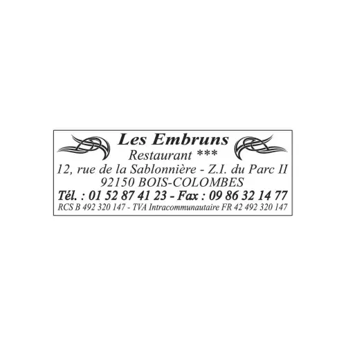 Timbre personnalisable Printy 4915 - Boitier blanc - Encre noire - 70 x 25 mm - 7 lignes max. 