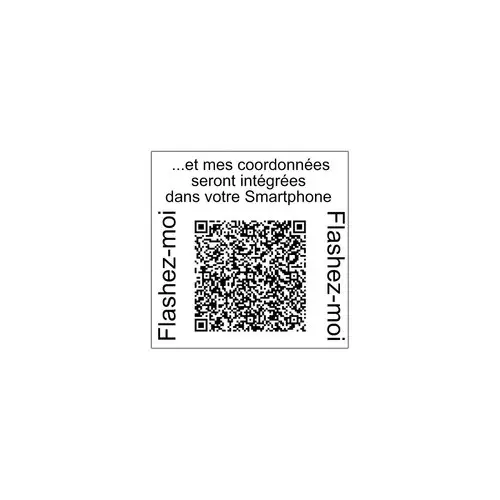 Timbre personnalisable Printy 4924 - Noir - 40 x 40 mm - 8 lignes max 