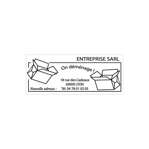 Timbre personnalisable Printy 4915 - Boîtier vert - Encre noire - 70 x 25 mm - 7 lignes max.