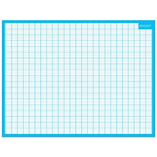 Ardoise effaçable à sec - BOUCHUT - 1 face lignée - 1 face seyès - 32 x 42 cm