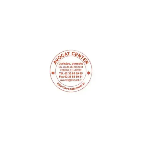 Timbre Printy personnalisable 4630 - Bo&icirc;tier rouge - Encre rouge - &Oslash;30 mm - 6 lignes max. 