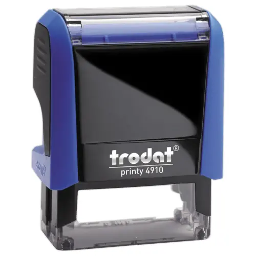 Tampon personnalisable Printy 4910 - Encre bleue - 2 lignes maxi 