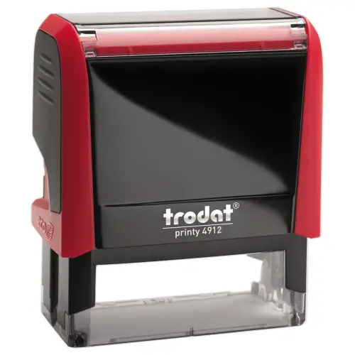 Timbre personnalisable Printy 4912 - Encre rouge  - 5 lignes max - TRODAT 