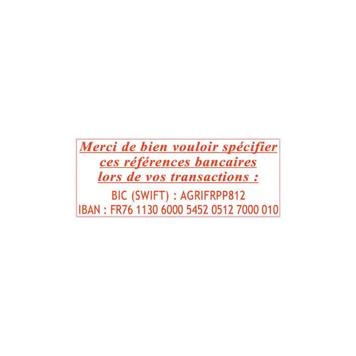 Timbre personnalisable Printy 4913 - Encre rouge - 58 x 22 mm - 6 lignes max.